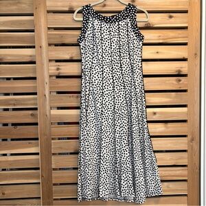 Polka Dot Sleeveless Maxi Midi Dress